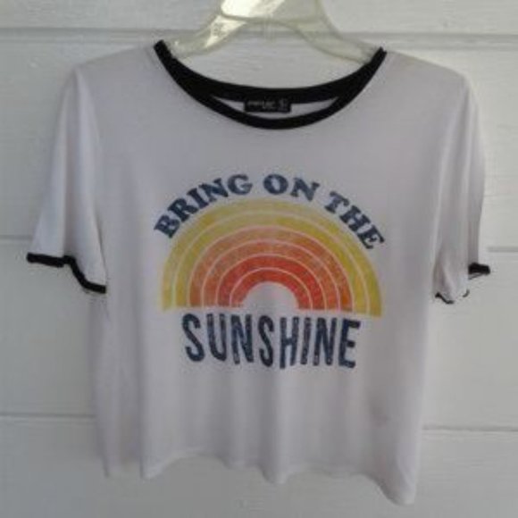 Retro White Graphic T-shirt Bring On The Sunshine - Picture 8 of 8